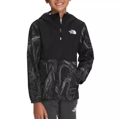 Boys' The North Face Printed Zipline Rain Jacket 1 Boys' The North Face Printed Zipline Rain Jacket