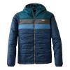 L.L.Bean Men's L.L. Bean Mountain Classic Puffer Hooded Colorblock Jacket